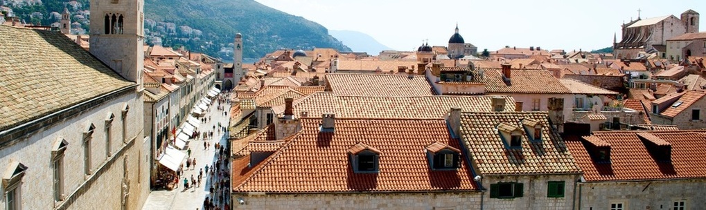 Dubrovnik old town rooftops